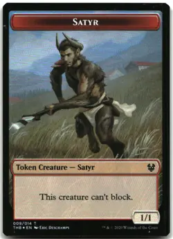 MTG Pegasus // Satyr Double-Sided Token FOIL T Theros Beyond Death 3 // 9 LP - Image 2