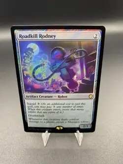 MTG: Roadkill Rodney ~ Surge Foil ~ Commander: Teenage Mutant Ninja Turtles - Image 1
