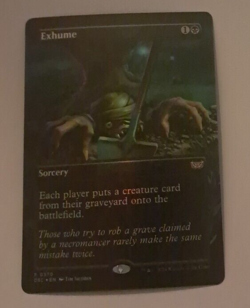Exhume Borderless FOIL NM/M Duskmourn MTG MAGIC THE GATHERING - Image 1