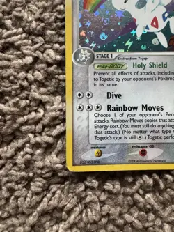 Pokemon TCG Togetic 14/109 Reverse Holo Stamped - Team Rocket Returns - MP - Image 5