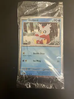 Sealed Delibird 046/193 holiday stamp English Pokemon TCG - Image 1