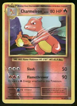 Pokemon Tcg Charmeleon [Reverse Holo] #10 Pokemon Evolutions HP - Image 1
