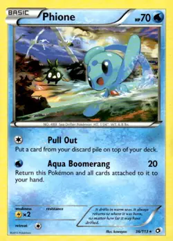 Phione Pokemon Legendary Treasures 36/113 MP - Image 1