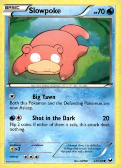 Slowpoke Pokemon Dark Explorers 23/108 MP - Image 1