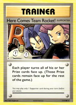 Here Comes Team Rocket! Pokemon XY Evolutions 113/108 MP - Image 1