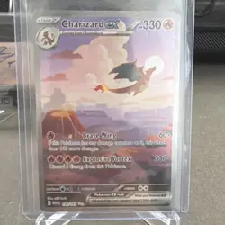 Pokemon Charizard ex 199/165 Scarlet & Violet 151 Special Illustration Rare Hol… - Image 1