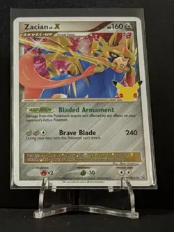 2021 Pokemon Celebrations Zacian Lv.X SWSH135 25th Anniversary Set - Image 1