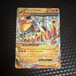 Pokemon Primal Groudon EX Full Art Ultra Rare Holo XY Primal Clash 86/160 - Image 1