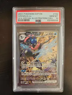 Pokemon TCG Greninja EX 132 Scarlet & Violet Promo - PSA 10 - Image 1