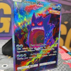 Pokemon Gengar EX Fear & Panic ACG Custom Made Fan Art Holo With Texture - Image 4