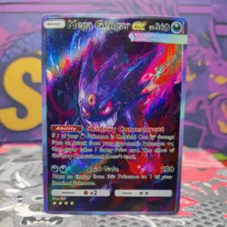 Pokemon Gengar EX ACG Custom Made Fan Art Holo With Texture - Image 1