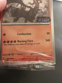 Pokemon Reshiram Promo Phantasmal Flames Stamped 017/094 130 HP Regular 2023 - Image 2