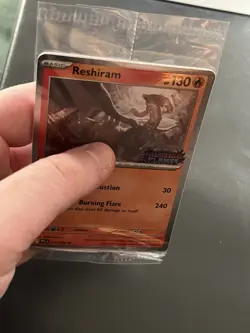 Pokemon Reshiram Promo Phantasmal Flames Stamped 017/094 130 HP Regular 2023 - Image 3