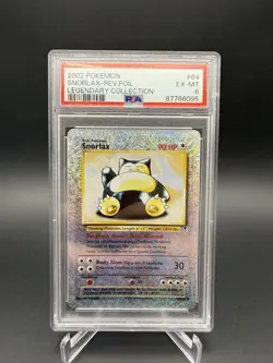PSA 6 Snorlax 64/110 Legendary Collection . Reverse Holo Pokemon 2002 EX MT - Image 1