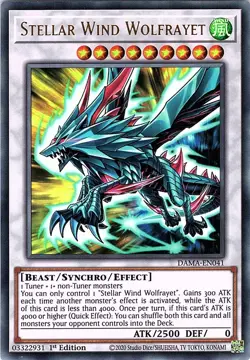 Yugioh: Stellar Wind Wolfrayet - DAMA-EN041 - Ultra Rare - 1st Edition - NM - Image 1