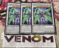 3x (M/NM) D/D/D Gust High King Alexander -COTD-EN040 Rare Unlimited YuGiOh - Image 1