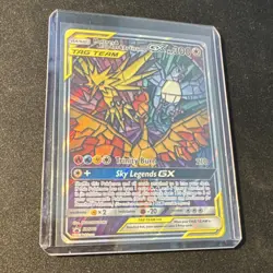 Pokemon Moltres & Zapdos & Articuno GX TAG TEAM GX SM210 Promo Full Art Holo - Image 1