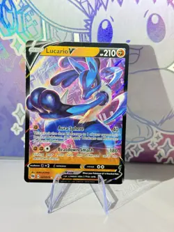 Lucario V 027/073 Pokemon Champions Path English Near Mint - Image 1