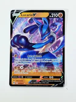 Lucario V 027/073 Pokemon Champions Path English Near Mint - Image 3