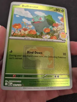 Pokemon TCG Bulbasaur 001/132 Pokemon Day 2026 Promo Near Mint Reverse Holo - Image 2