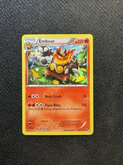 Pokemon Emboar Cracked Ice Holo Exclusive 150HP Deck Exclusives Stage 2 019/114 - Image 1