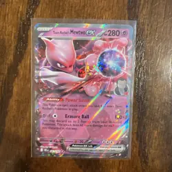 Pokemon Team Rocket's Mewtwo Ex 081/182 Destined Rivals EX Holo Double Rare - Image 1