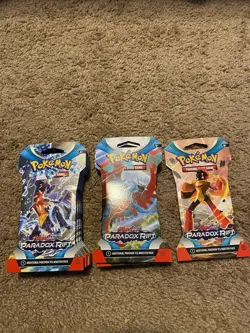 Pokemon Tcg Paradox Rift Sleeved Booster Packs Lot Of 12 - Image 1