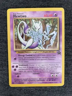 Pokemon Mewtwo #12 Black Star Promo Wizards of The Coast - Image 1