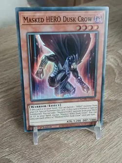 Yu-Gi-Oh! Masked Hero Dusk Crow MZMU-EN014 Super Rare 1st ED NM - Image 2