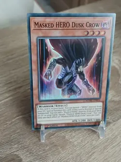 Yu-Gi-Oh! Masked Hero Dusk Crow MZMU-EN014 Super Rare 1st ED NM - Image 3