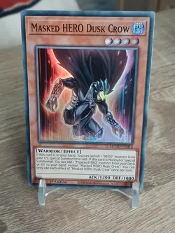 Yu-Gi-Oh! Masked Hero Dusk Crow MZMU-EN014 Super Rare 1st ED NM - Image 4