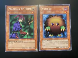 2002 Vintage Yugioh Magician of Faith MRD-036 Rare Original print OP + Kuriboh - Image 1
