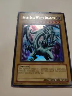 Blue Eyes White Dragon LOB-001 Yugioh Ultra Rare Unlimited MP - Image 2