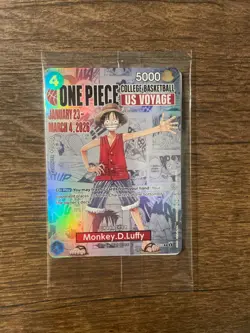 One Piece Monkey.D.Luffy (College Basketball US Voyage) Promotion P-055 - Image 1