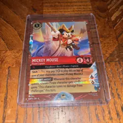 Disney Lorcana TCG – Mickey Mouse Pirate Captain Foil Promo 13/P3 - DCL ONLY - Image 1