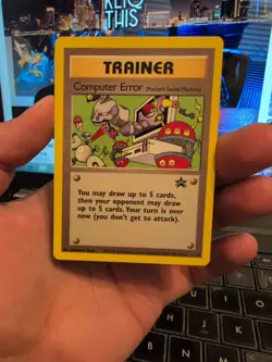 Pokemon Card - Computer Error (Rocket's Secret Machine) WoTC Black Star Promo 16 - Image 1