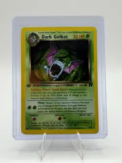 Pokemon Dark Golbat 7/82 Team Rocket Holo Rare 1st Edition 50 HP Card - Image 1