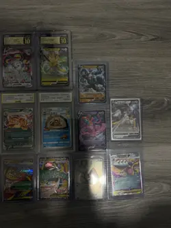 Pokemon Slab & Hit Lot 6 Graded Cards AR MA V Rare Cards - Image 4