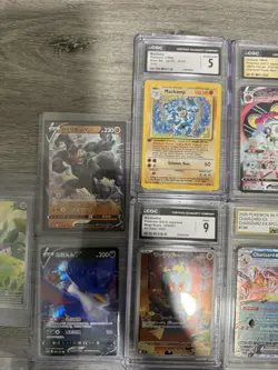 Pokemon Slab & Hit Lot 6 Graded Cards AR MA V Rare Cards - Image 5