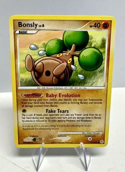 Bonsly 71/130 Common Non Holo Pokemon Card TCG - Diamond and Pearl - LP - Image 1