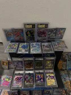 Massive Pokemon Card Lot 10+ Slabs AR UR IR SR EX 2500+ Cards 1000 Holos! - Image 1