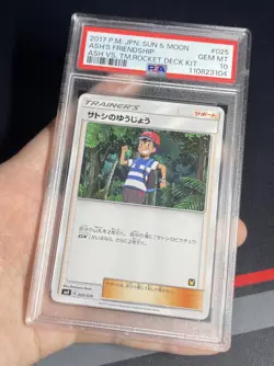 PSA 10 Pokemon Card - Ash's Friendship 025/026 - Ash vs Team Rocket Deck Kit - Image 3
