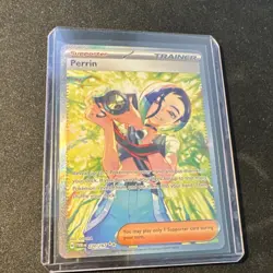 Pokemon Perrin Trainer Full Art Special Illustration Rare Holo Card 220/167 - Image 1