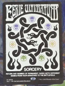 1x Eerie Ultimatum MTG Encyclopedia Of Magic Secret Lair NM - Image 1
