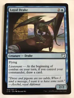 MTG Commander 2018 Loyal Drake 010/307 LP - Image 1