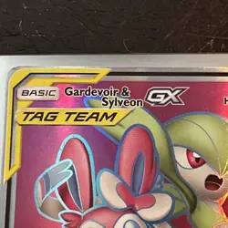 Pokemon Gardevoir & Sylveon GX TAG TEAM Holo Card Basic Fairy HP 260 130/214 - Image 2