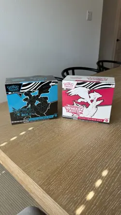Pokemon Elite Trainer Box Scarlet & Violet Black Bolt & White Flare 2 Box Set - Image 1