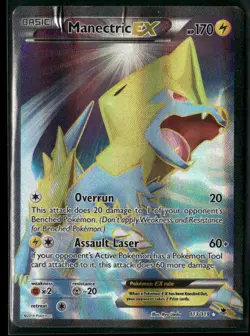 Manectric EX (113 Full Art) 113/119 Holo - Pokemon TCG XY - Phantom Forces - Image 1
