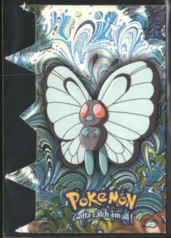 Pokemon Topps Butterfree Die Cut EV3 of 12 White Logo - Image 1