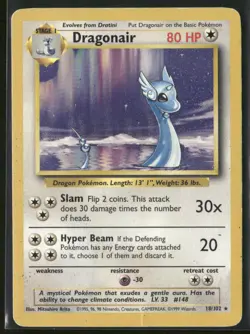 Dragonair 018/102 Normal - Pokemon TCG Base Set - Image 1